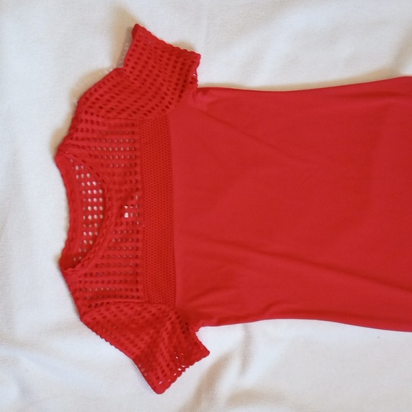 MICHAEL Michael Kors Dresses & Skirts - GUC Michael Michael Kors red midi dress size XS short sleeve